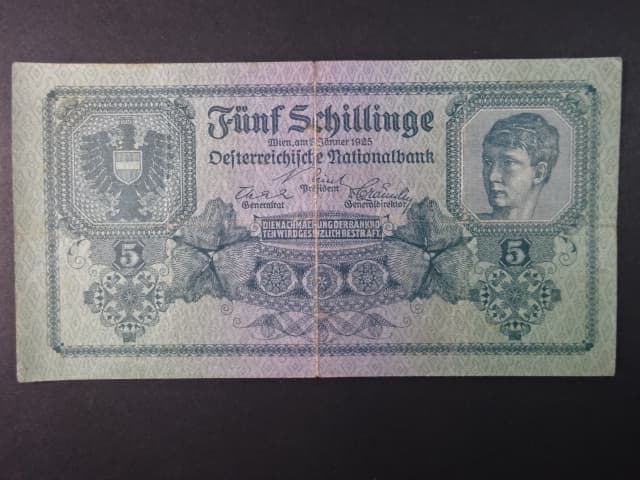 5 Schillinge 2.1.1925, Ri. 225