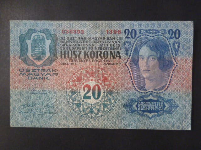 20 K 2.1.1913 série 1396, I.vydání