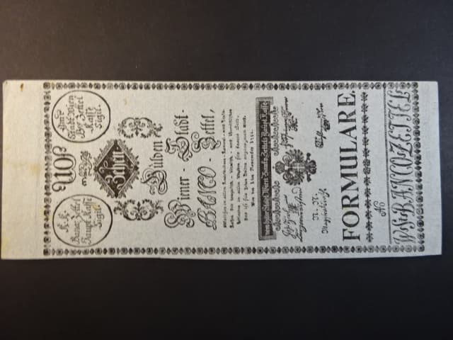 10 Gulden 1784 formulář