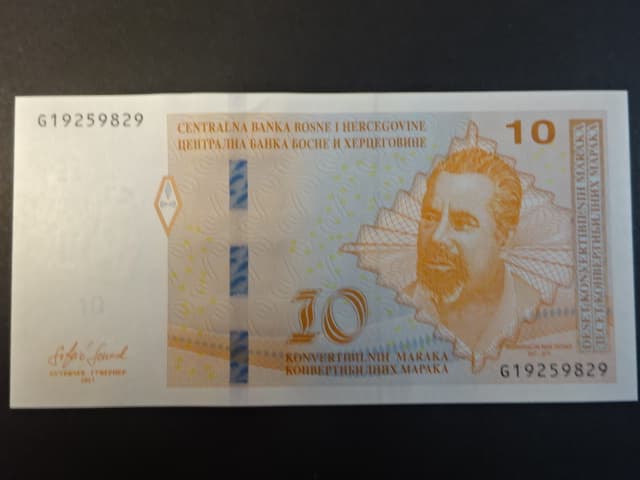 10 Convertible mark 2017 série G, BNB. B224b, Pi. 80