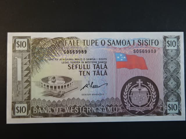 ZÁPADNÍ SAMOA, 10 Tálá 1967/2020 série S, BNB. B309e, Pi. 18