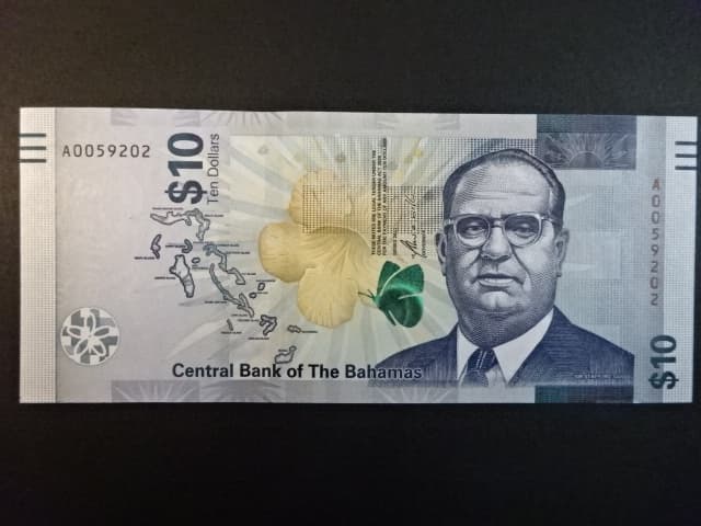 BAHAMY, 10 Dollars 2022, BNB. B356a