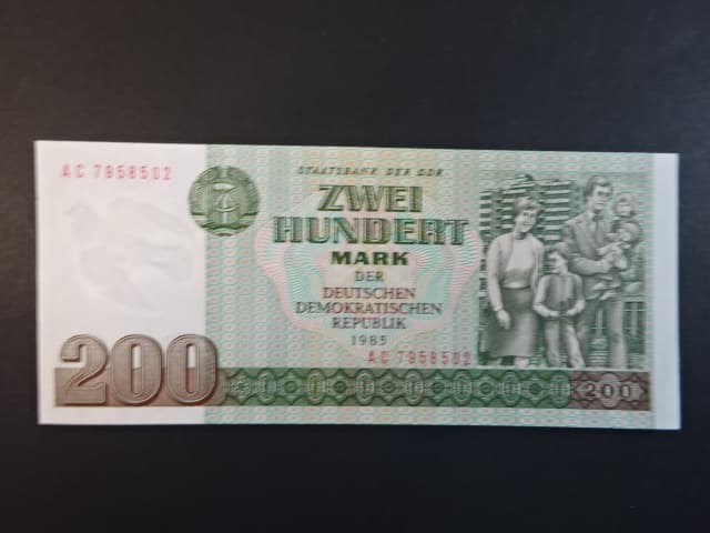 DDR - 200 Mark 1975 série AC, Ro. 364a, Grab. DDR-26a