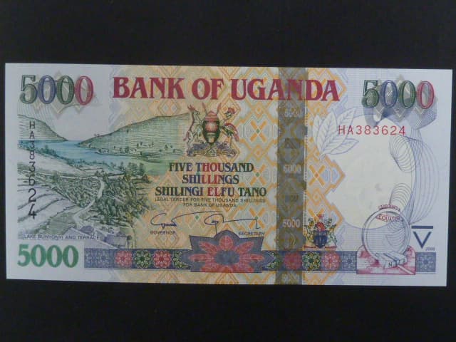 UGANDA, 5000 Shillings 2008, BNB. B149c, Pi. 44