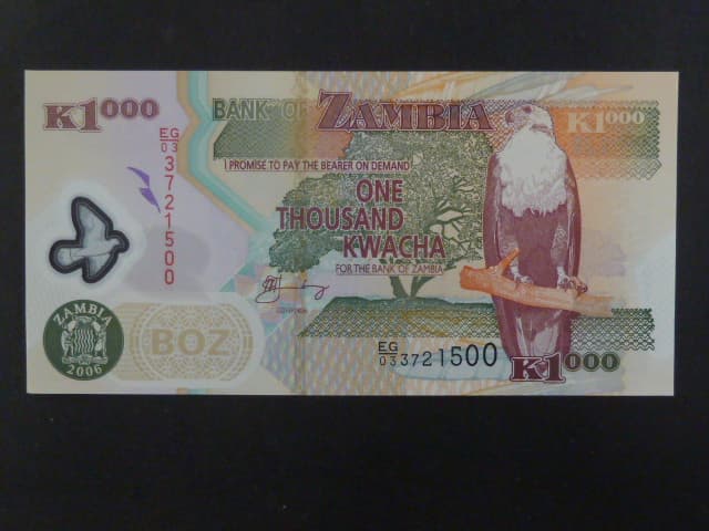 ZAMBIE, 1000 Kwacha 2006, BNB. B146e, Pi. 44