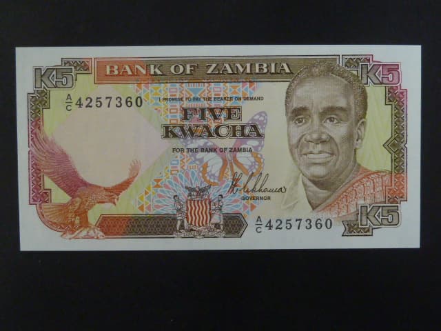 ZAMBIE, 5 Kwacha 1989, BNB. B131a, Pi. 30