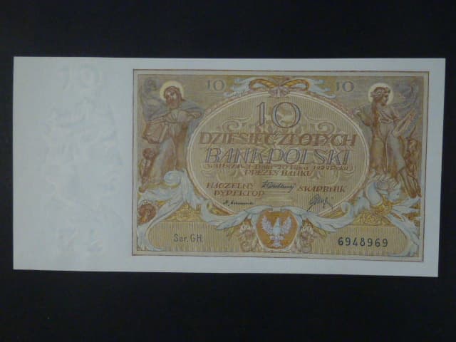Polsko, 10 Zl 1929 série GH., Ba. PL 5