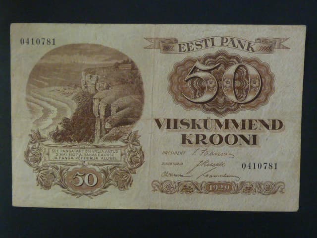 50 Krooni 1929, BNB. B210a, Pi. 65