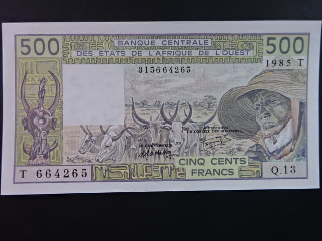 ZÁPADNÍ AFRIKA, TOGO, 500 Francs 1985 T, BNB. B111Tg, Pi. 806Th