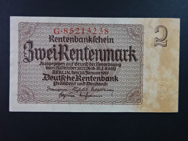 Německo, 2 Rtm 1937 série G, 8-mi místný říšský číslovač, Ba. D12b