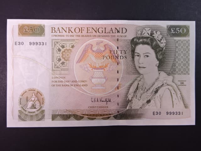 50 Pounds 1991 Kentfield, BNB. 190b, Pi. 381c