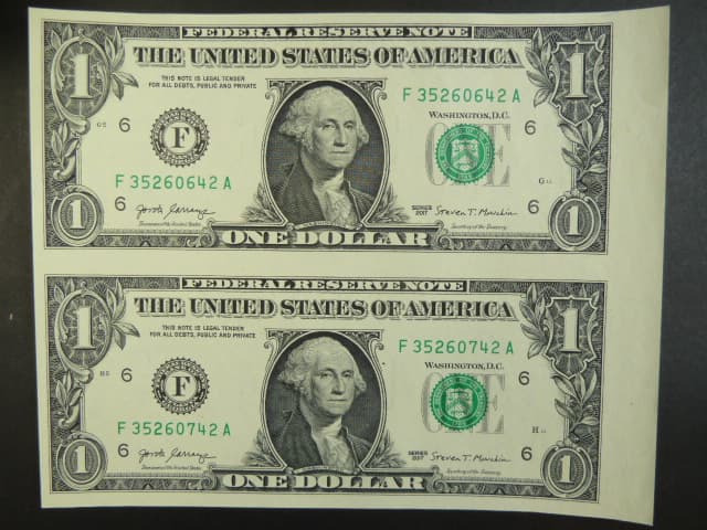 USA, 1 Dollar 2017 F - Georgia, ve svislé 2-pásce