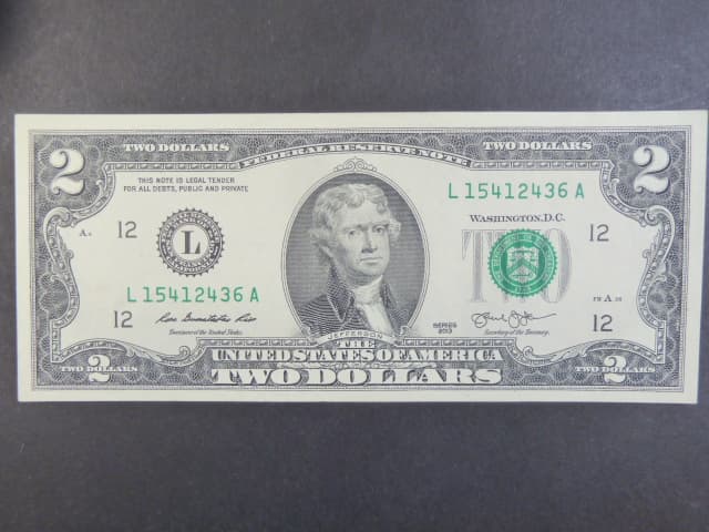 USA, 2 Dollars 2013 L - California, Pi. 538L