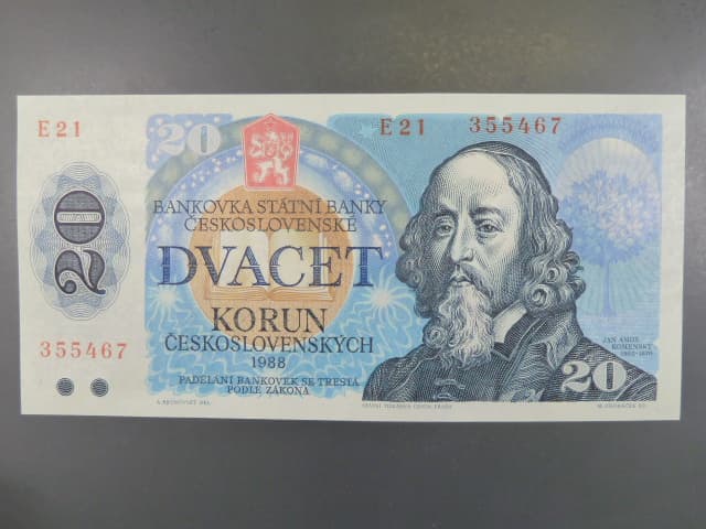 20 Kčs 1988 série E 21