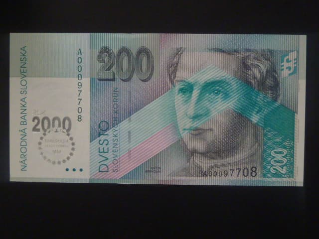200 Sk 1995/2000 série A, přítisk Bi-milénium