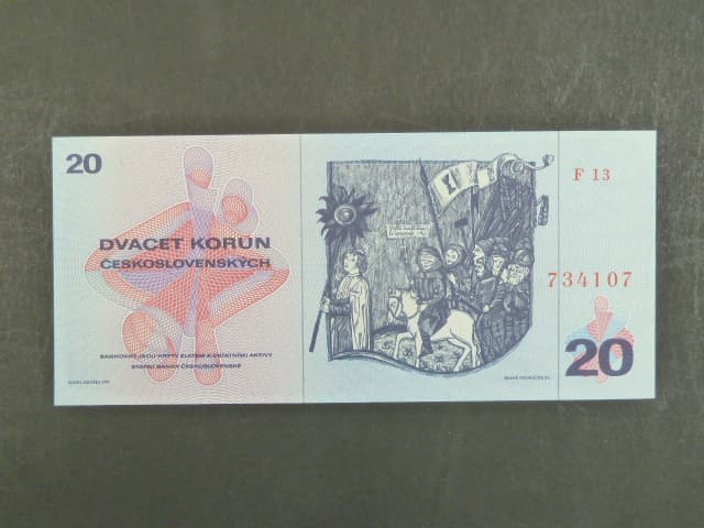 20 Kčs 1970 série F 13