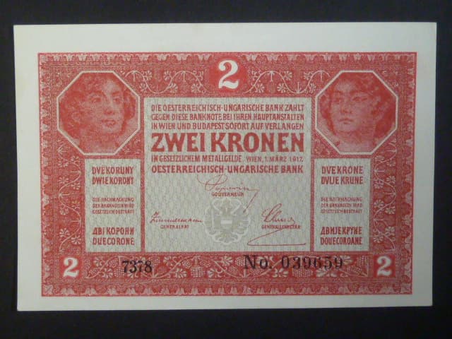 2 K 1.12.1917 série 7378, var. GENENAL, Ri. 168c
