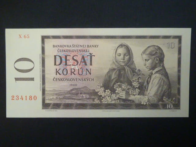 10 Kčs 1960 série X 65
