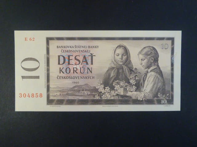 10 Kčs 1960 série E 62
