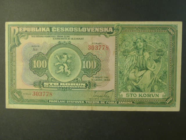 100 Kč 1920 série Ac