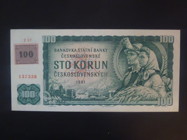 100 Kč 1961/1993 série Z 57, kolek