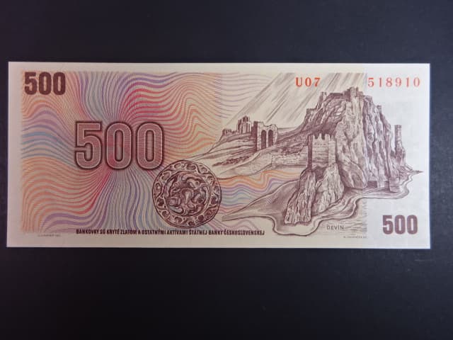 500 Kč 1973/1993 série U 07, kolek