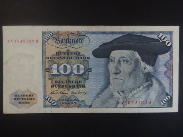 Bundesrepublik, 100 Deutsche Mark 2.1.1970 série NA/H, Grab. GRD-17a, BNB. B205e