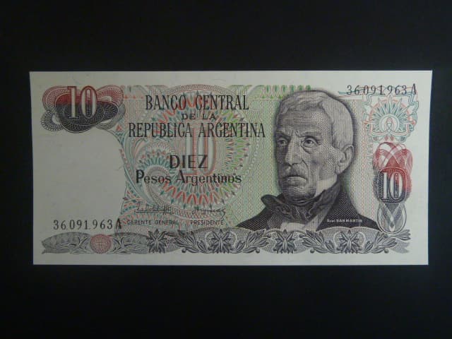 ARGENTINA, 10 Pesos 1983, BNB. B366a, Pi. 313