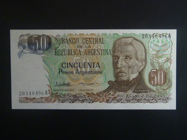 ARGENTINA, 50 Pesos 1985, BNB. B367b, Pi. 314