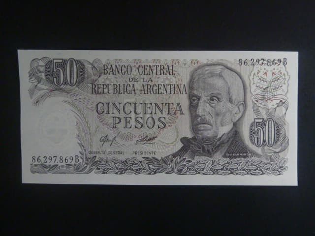 ARGENTINA, 50 Pesos 1977, BNB. B354c, Pi. 301