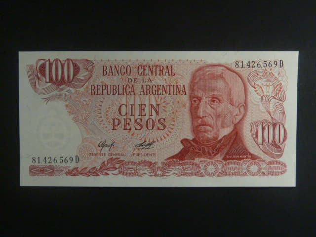 ARGENTINA, 100 Pesos 1977, BNB. B355c, Pi. 302