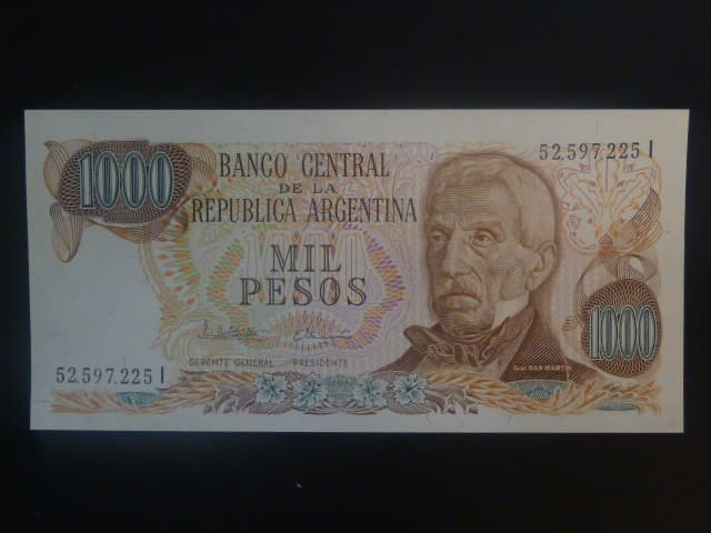 ARGENTINA, 1000 Pesos 1981, BNB. B357f, Pi. 304
