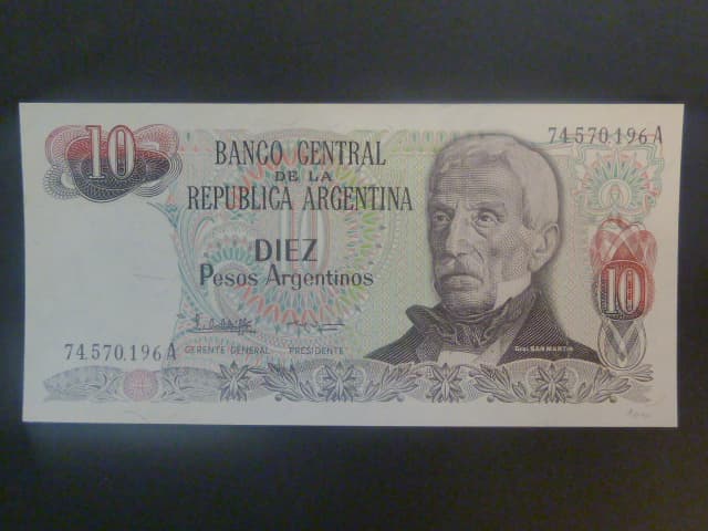 ARGENTINA, 10 Pesos 1984, BNB. B366b, Pi. 313