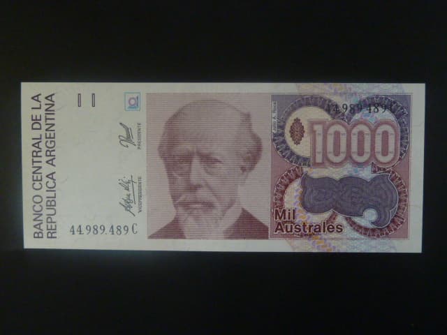 ARGENTINA, 1000 Australes 1990, BNB. B382f, Pi. 329