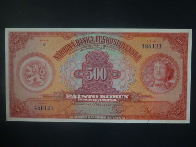 500 Kč 1929 série C