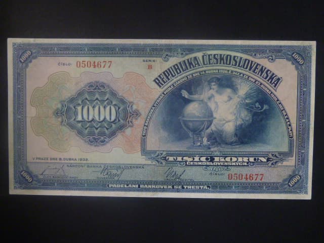 1000 Kč 1932 série B