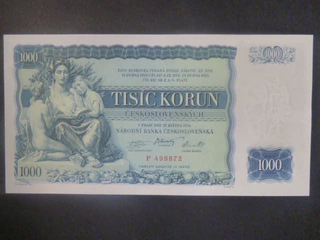 1000 Kč 1934 série P