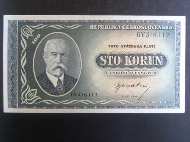 100 Kčs 1945 série GY