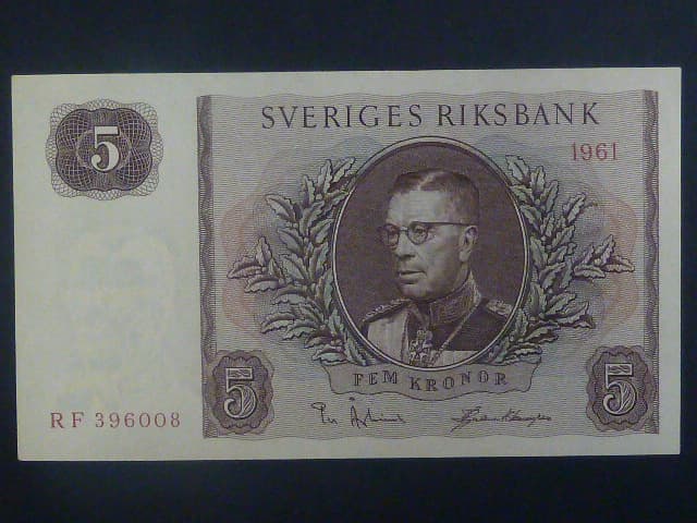 5 Kronor 1961, Pi. 42f