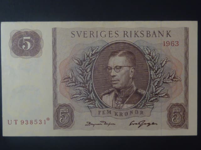 5 Kronor 1963, replacement, Pi. 50r2