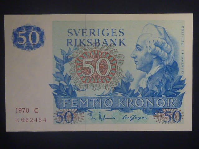 50 Kronor 1970, malý vodoznak, Pi. 53a