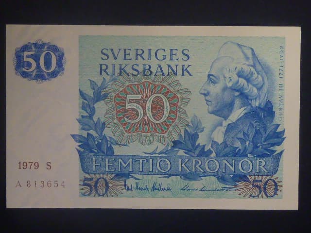 50 Kronor 1979, velký vodoznak, Pi. 53c