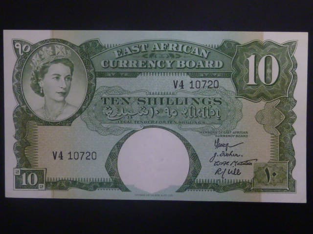 EAST AFRIKA, 10 Shillings 1962, BNB. B228a, P38 & P42