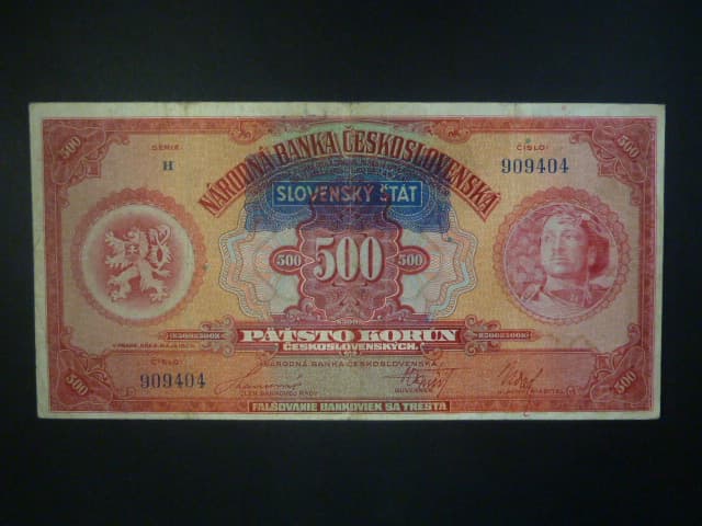 500 Ks 1929/1939 s přetiskem série H