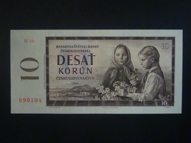 10 Kčs 1960 série H 16