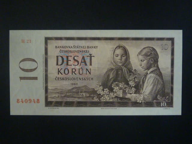 10 Kčs 1960 série H 21