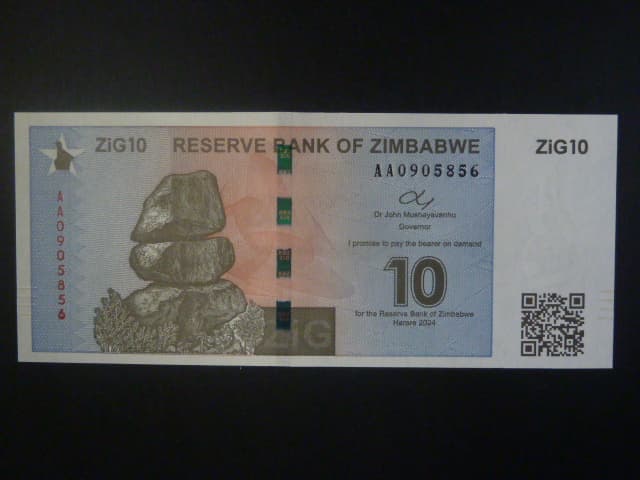 ZIMBABWE, 10 Zig 2024, BNB. B201a