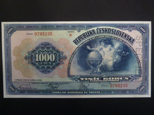 1000 Kč 1932 série B
