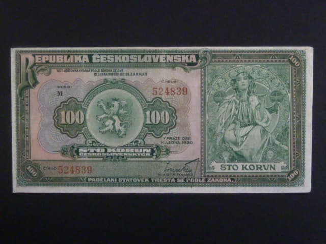 100 Kč 1920 série M