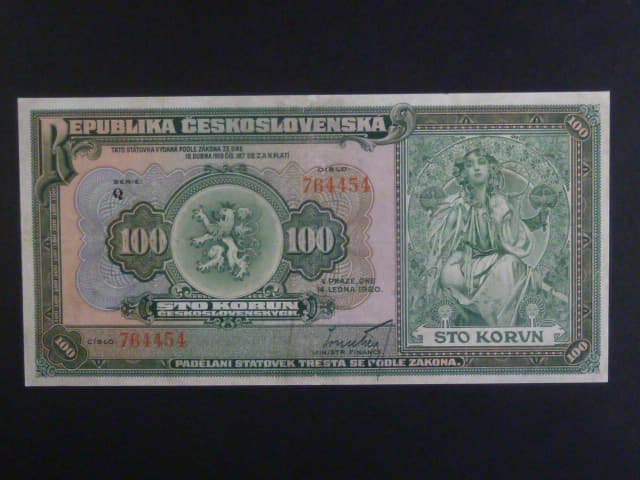 100 Kč 1920 série Q